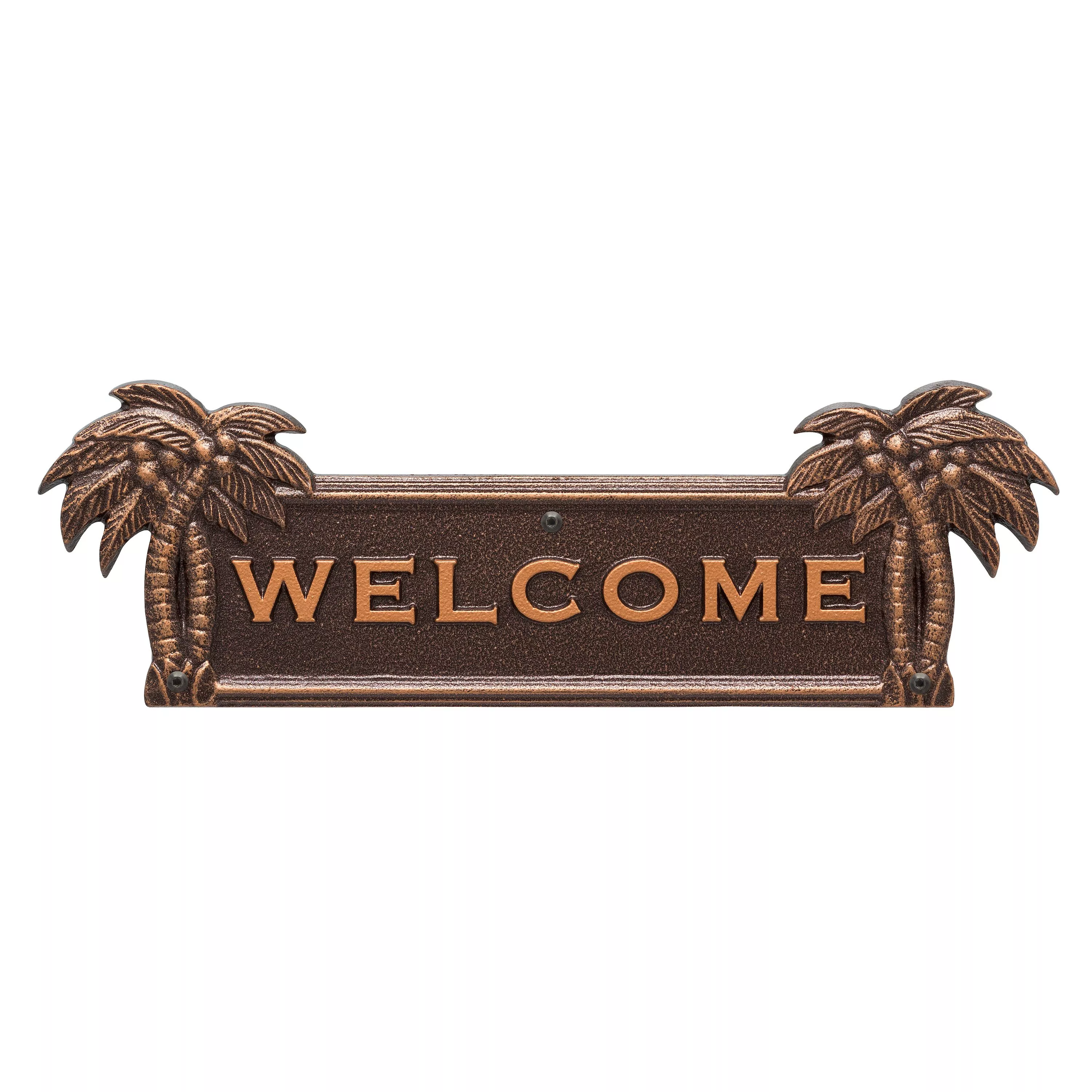 Palm Tree Welcome Plaque 