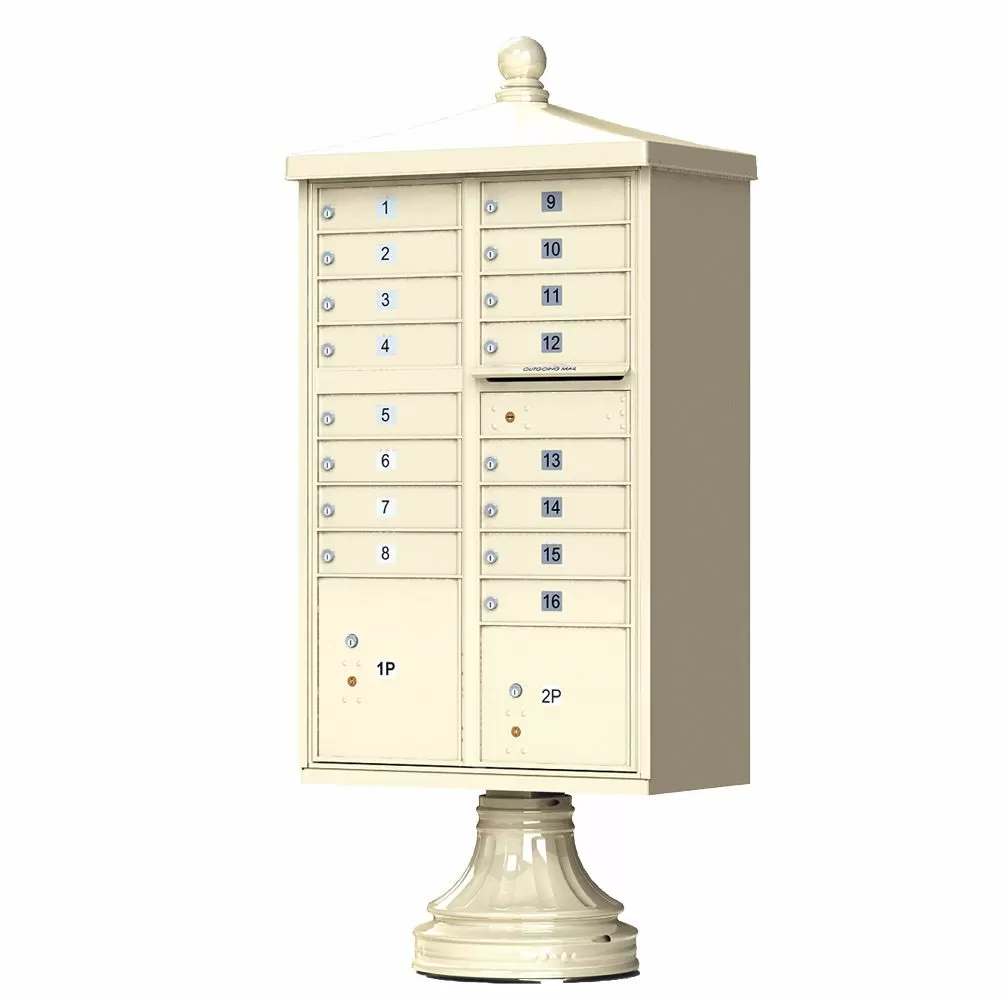 16-Compartment CBU w/ Finial Cap & Traditional Base