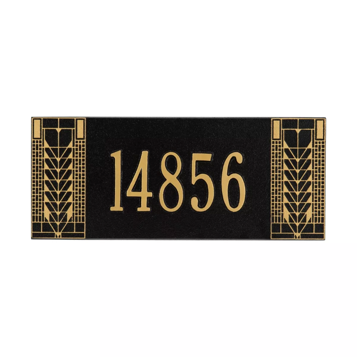 Whitehall Mailbox Side Plaque - Frank Lloyd Wright Tree of Life, 1-line Personalized
