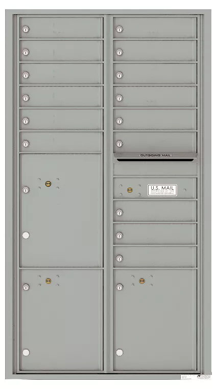 Versatile Front Loading Commercial Mailbox with 15 Tenant Doors and 3 ...