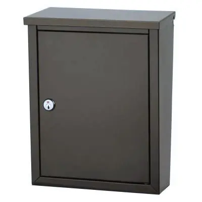 Chelsea Powder-Coated Steel Locking Wall-Mount Mailbox (Choose Color)