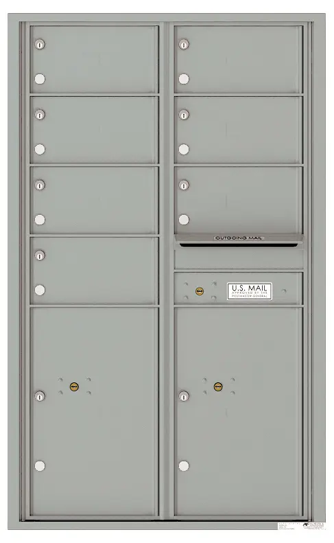 Front Loading Mailboxes Front Loading Commercial Mailbox - 7 Tenant Doors and 2 Parcel Lockers ...