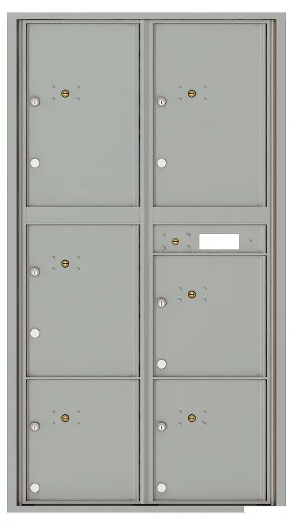 Front Loading Commercial Mailbox with 6 Parcel Lockers