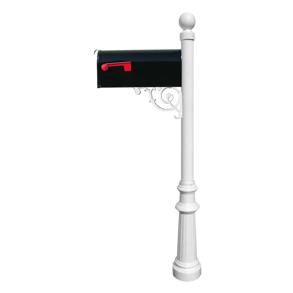 Qualarc Lewiston Mailbox lpst-804-e1-wht