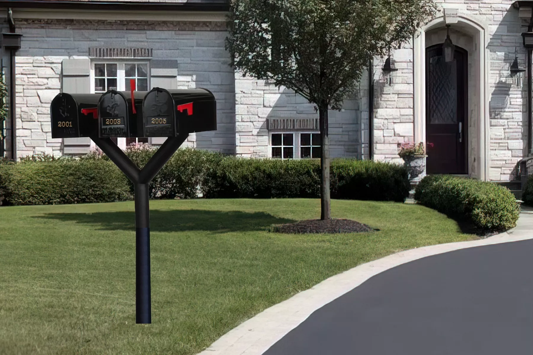 Penfield TRIPLE Mailbox Post System
