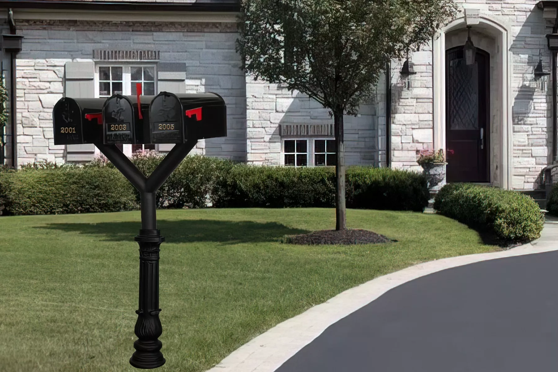 Penfield TRIPLE Mailbox Post System