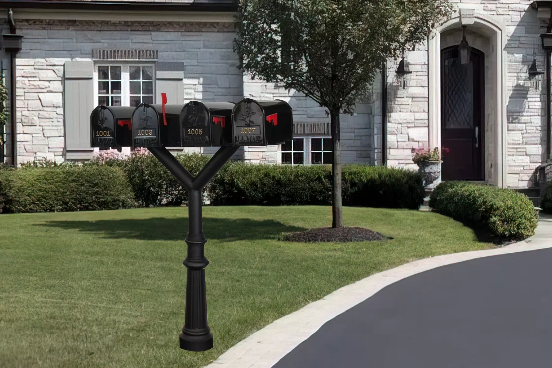 Penfield TRIPLE Mailbox Post System