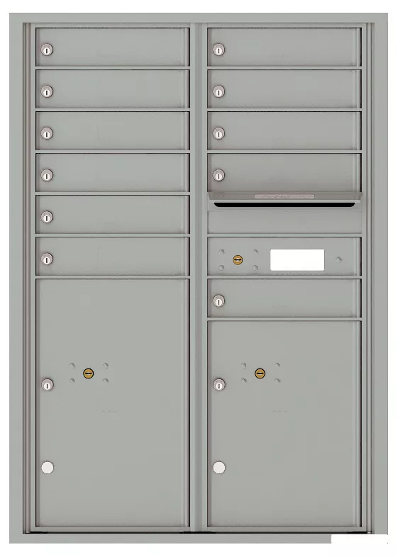 Versatile Front Loading Commercial Mailbox with 11 Tenant Doors and 2 ...