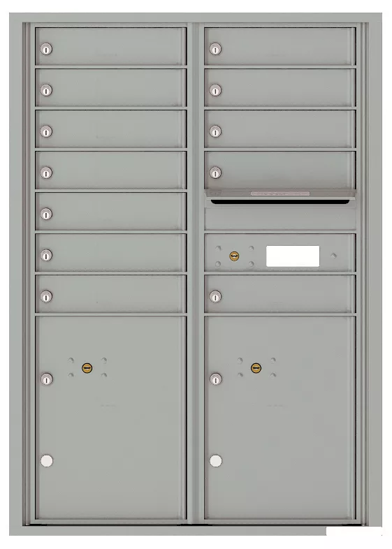 Versatile Front Loading Commercial Mailbox with 12 Tenant Doors and 2 ...