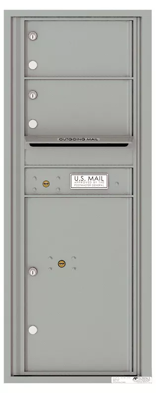 Versatile Front Loading Commercial Mailbox with 2 Tenant Doors and 1 ...