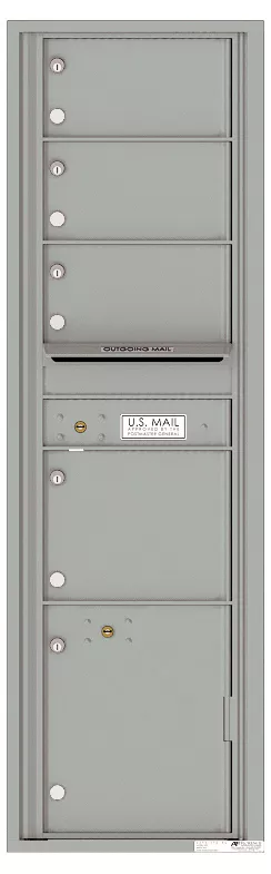 Front Loading Mailboxes Versatile Front Loading Mailbox 4 Tenant Compartments and 1 Parcel Locker