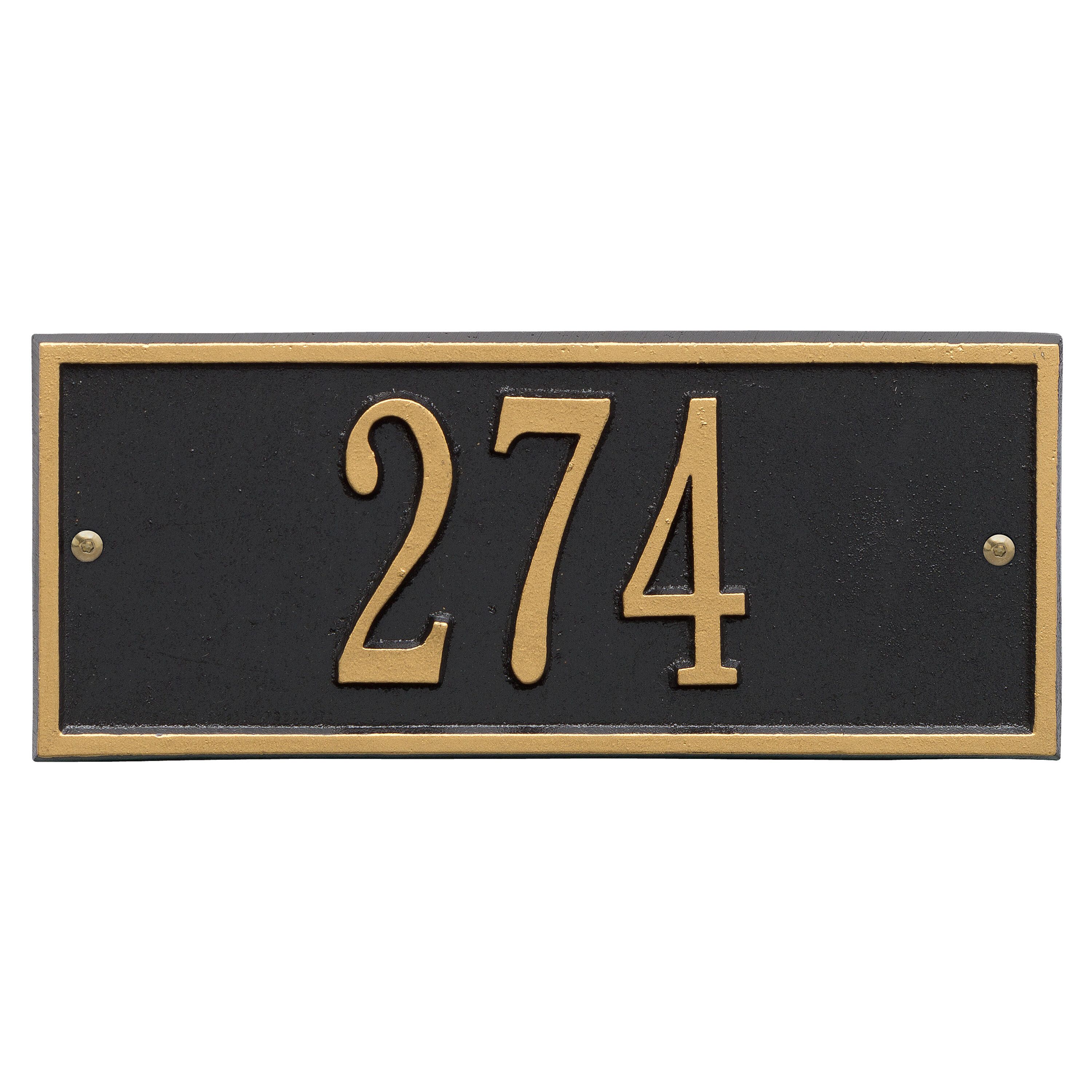 Whitehall Hartford - Mini  Wall - One Line Address Plaque 