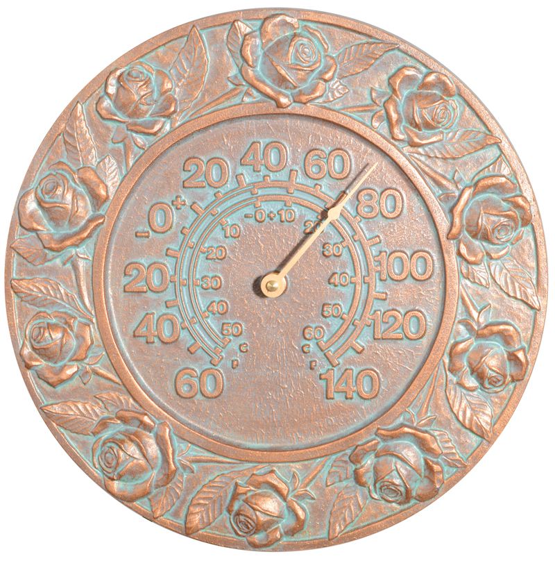 Whitehall Rose Thermometer - Copper Verdi