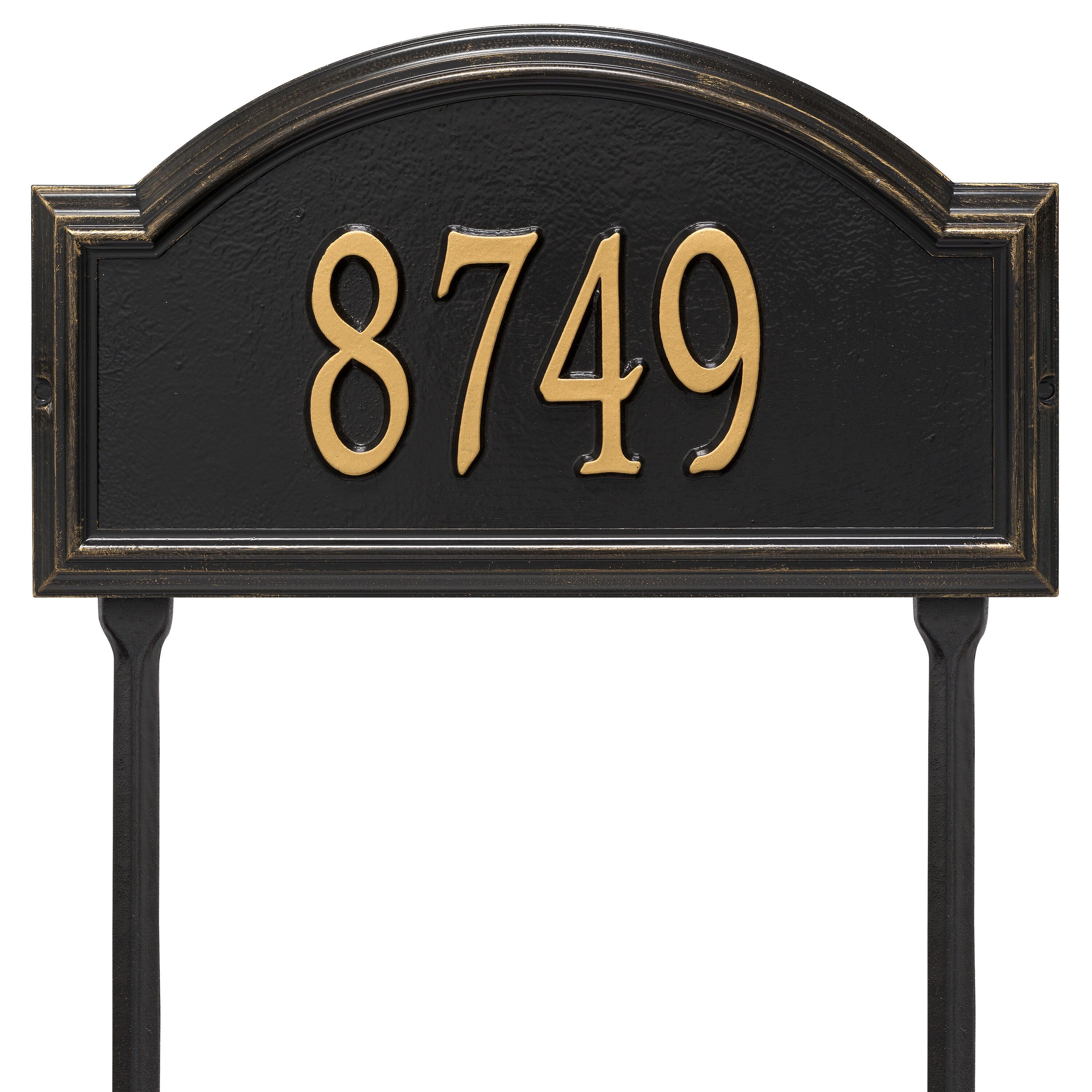 Whitehall Providence Arch - Standard Lawn - One Line Address Plaque 