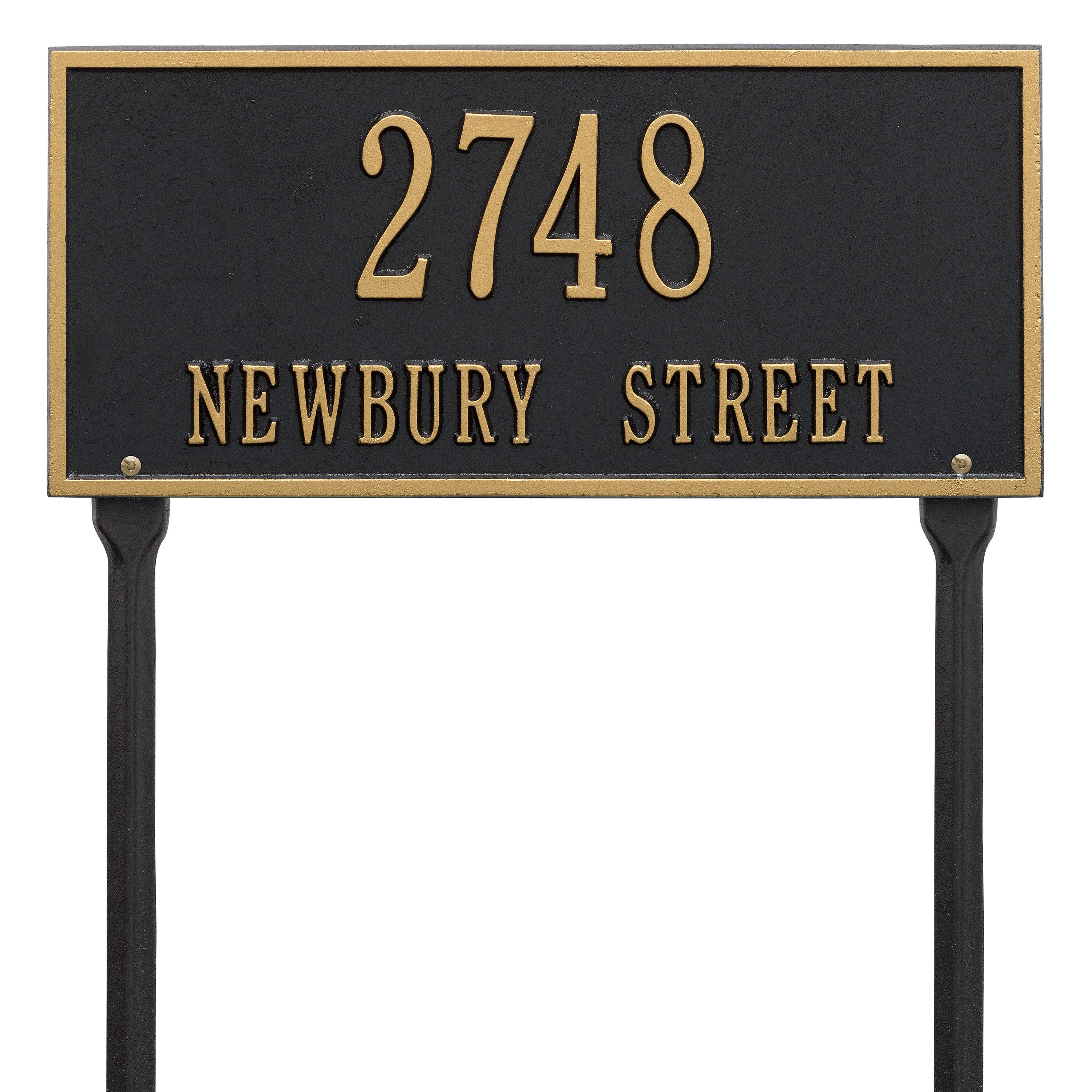 Whitehall Hartford - Standard Lawn - Two Line Address Plaque