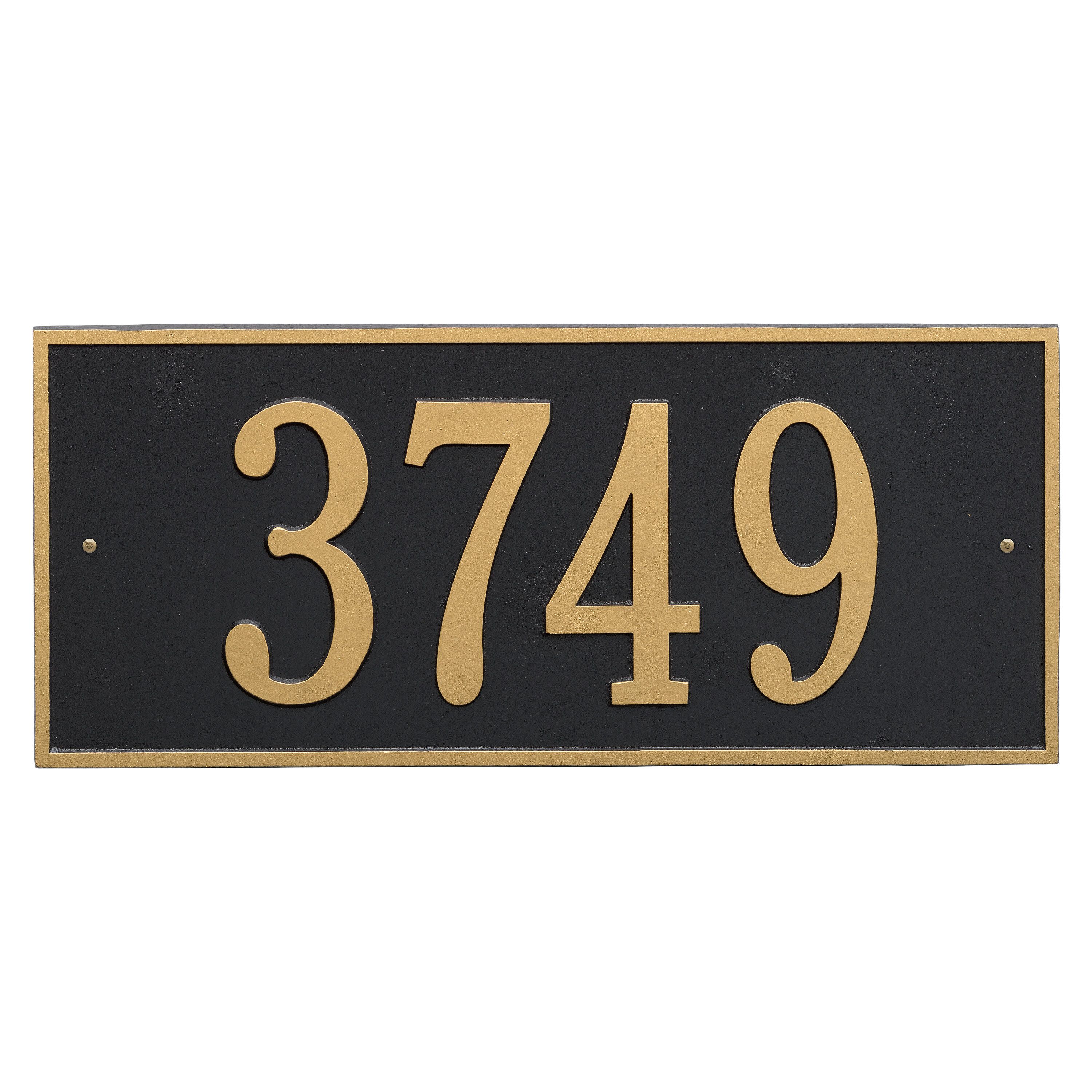 Whitehall Hartford - Estate Wall - One Line Address Plaque 