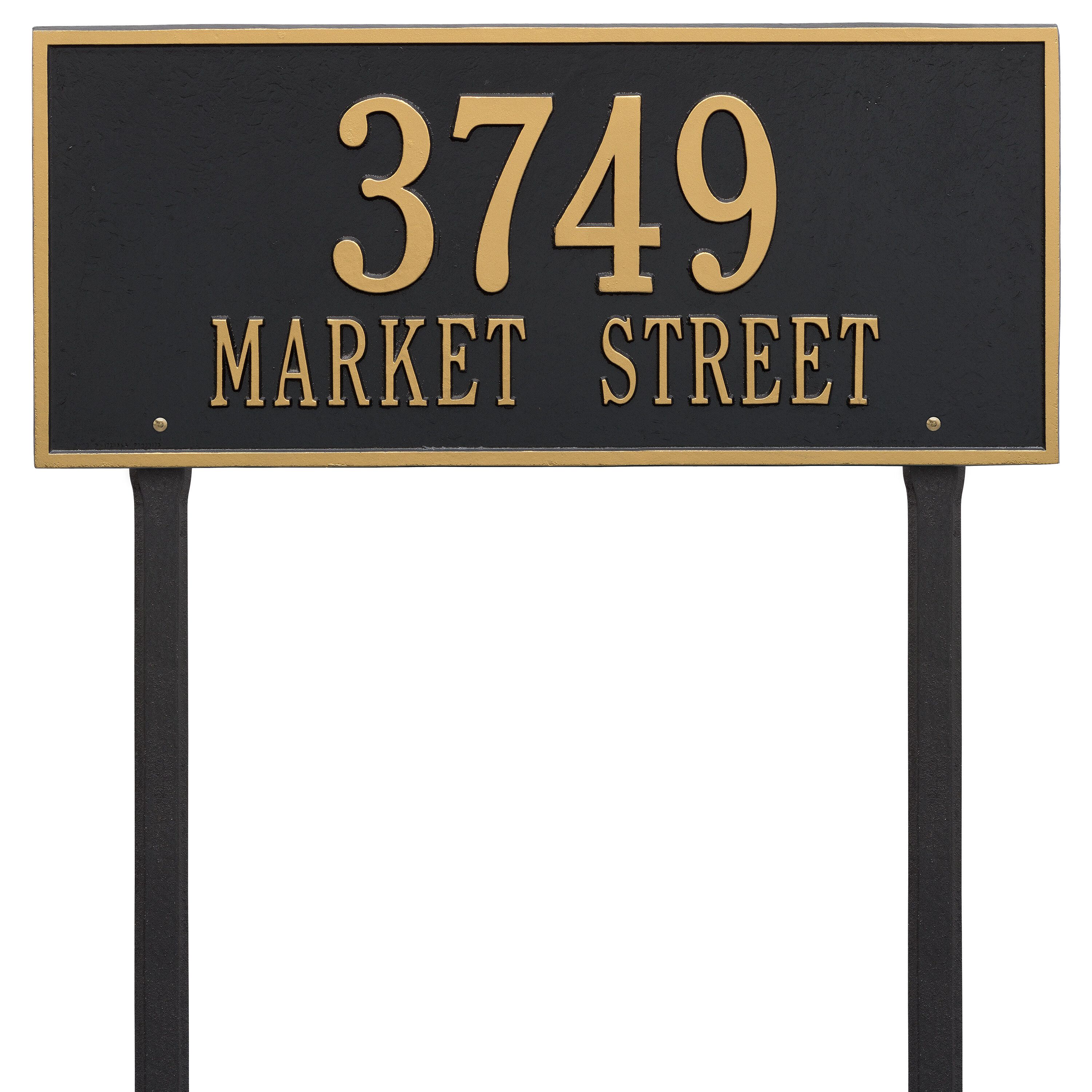 Whitehall Hartford - Estate Lawn - Two Line Address Plaque 