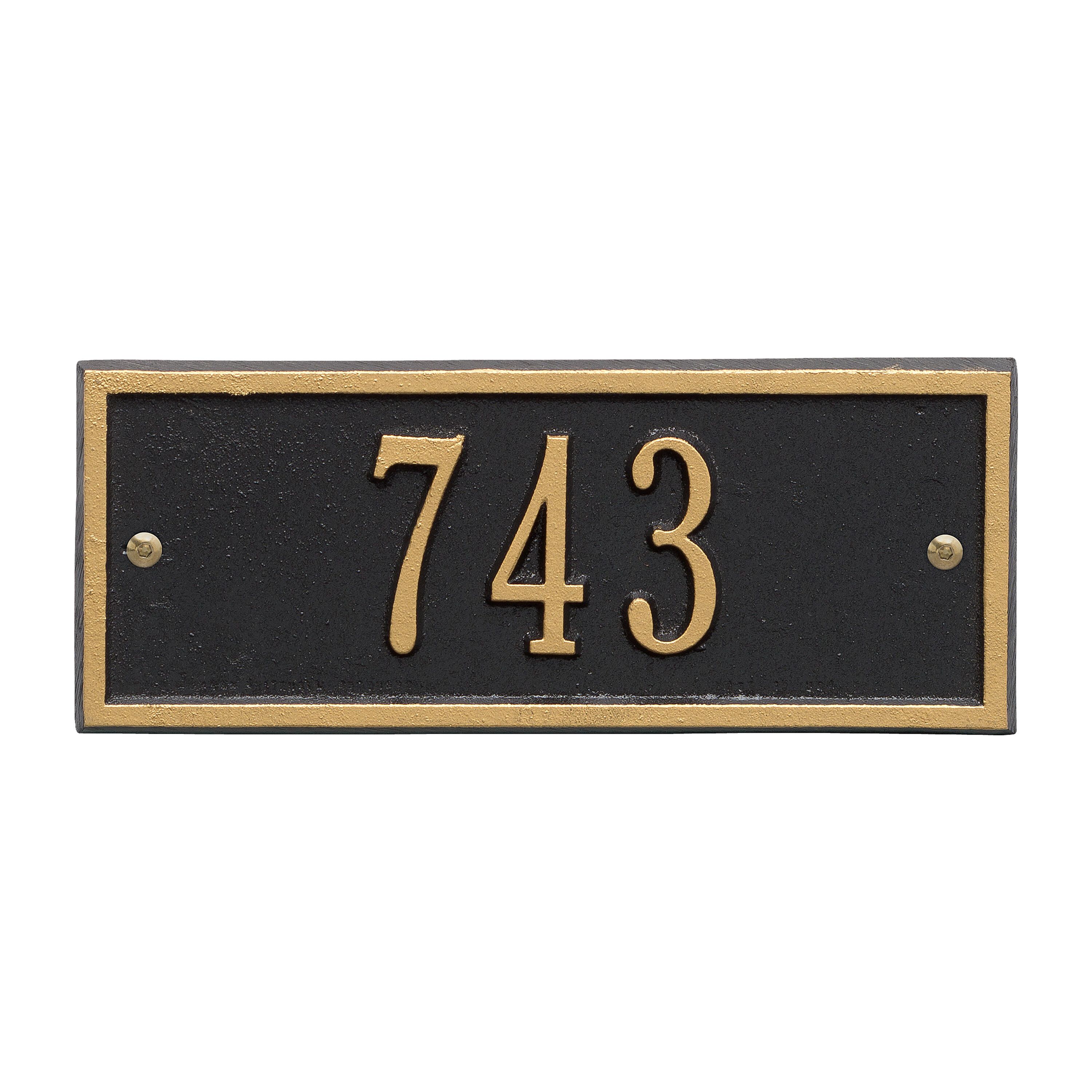 Whitehall Hartford - Petite Wall - One Line Address Plaque 