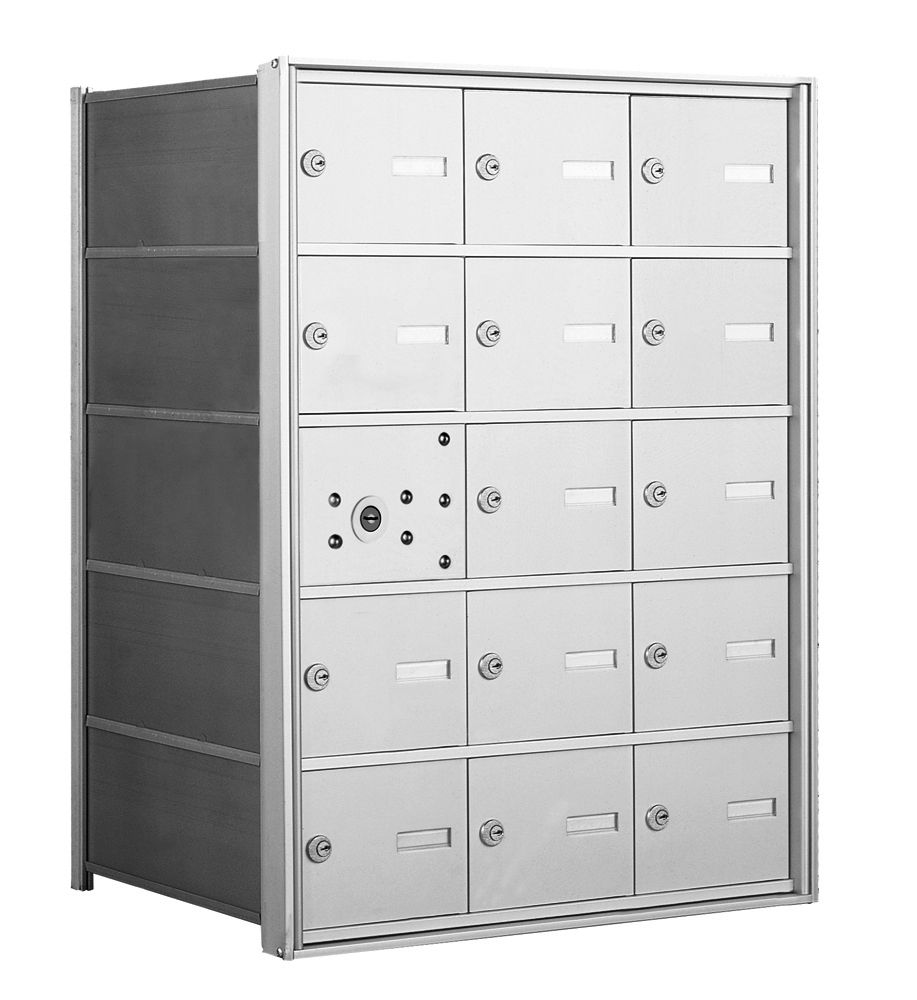 Front Loading Mailboxes 1400 Series Front-Loading Horizontal Mailboxes in Anodized Aluminum ...