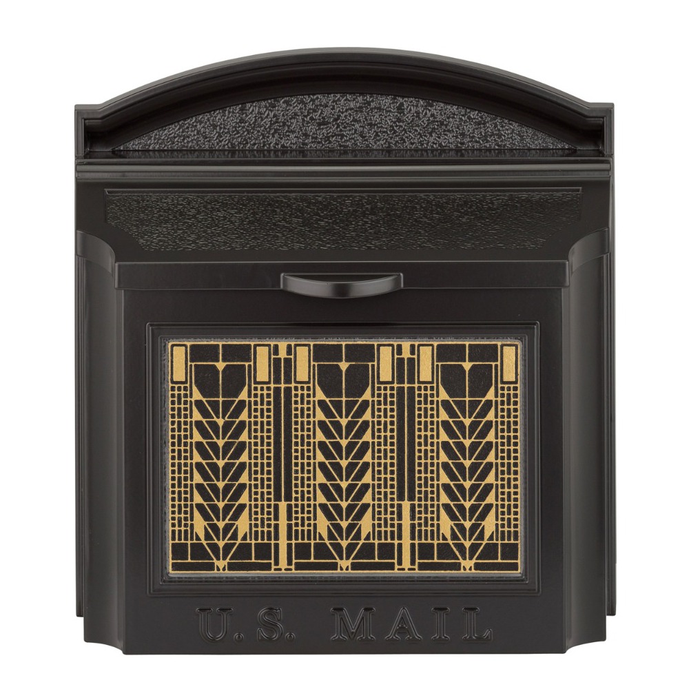 Whitehall Wall Mailbox With Frank Lloyd Wright Tree Of Life Plaque Non-Personalized