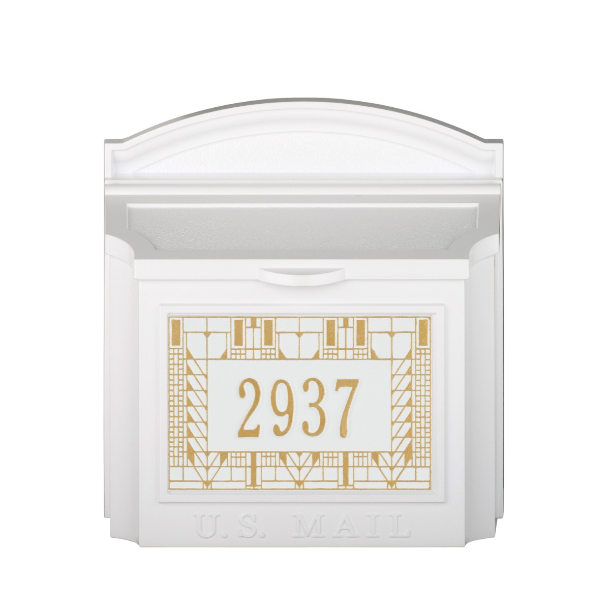 Whitehall Wall Mailbox With Frank Lloyd Wright Tree Of Life Plaque Personalized