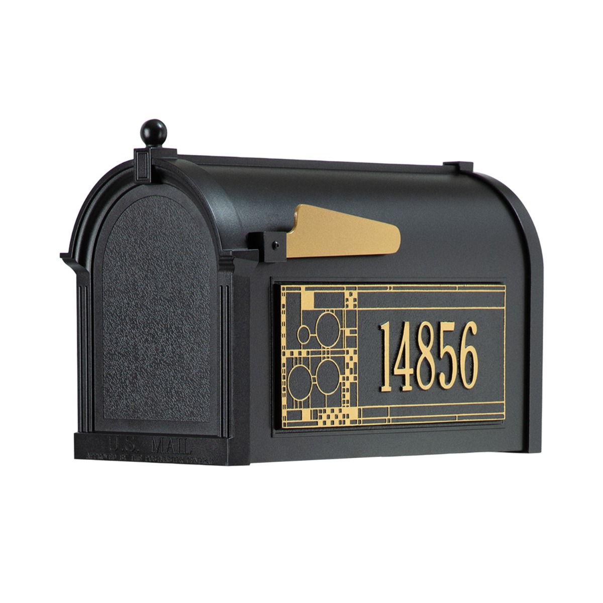 Whitehall Capitol Mailbox Frank Lloyd Wright Coonley Package #2 (Capitol Mailbox,  Personalized Coonley Sides)