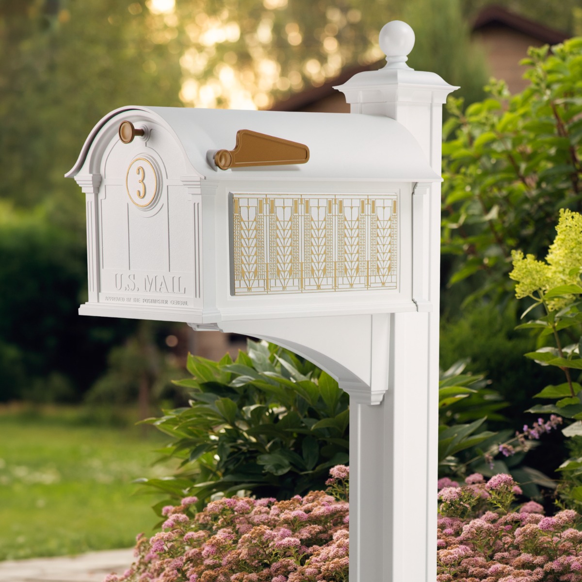 Whitehall Balmoral Mailbox Frank Lloyd Wright Tree Of Life Package