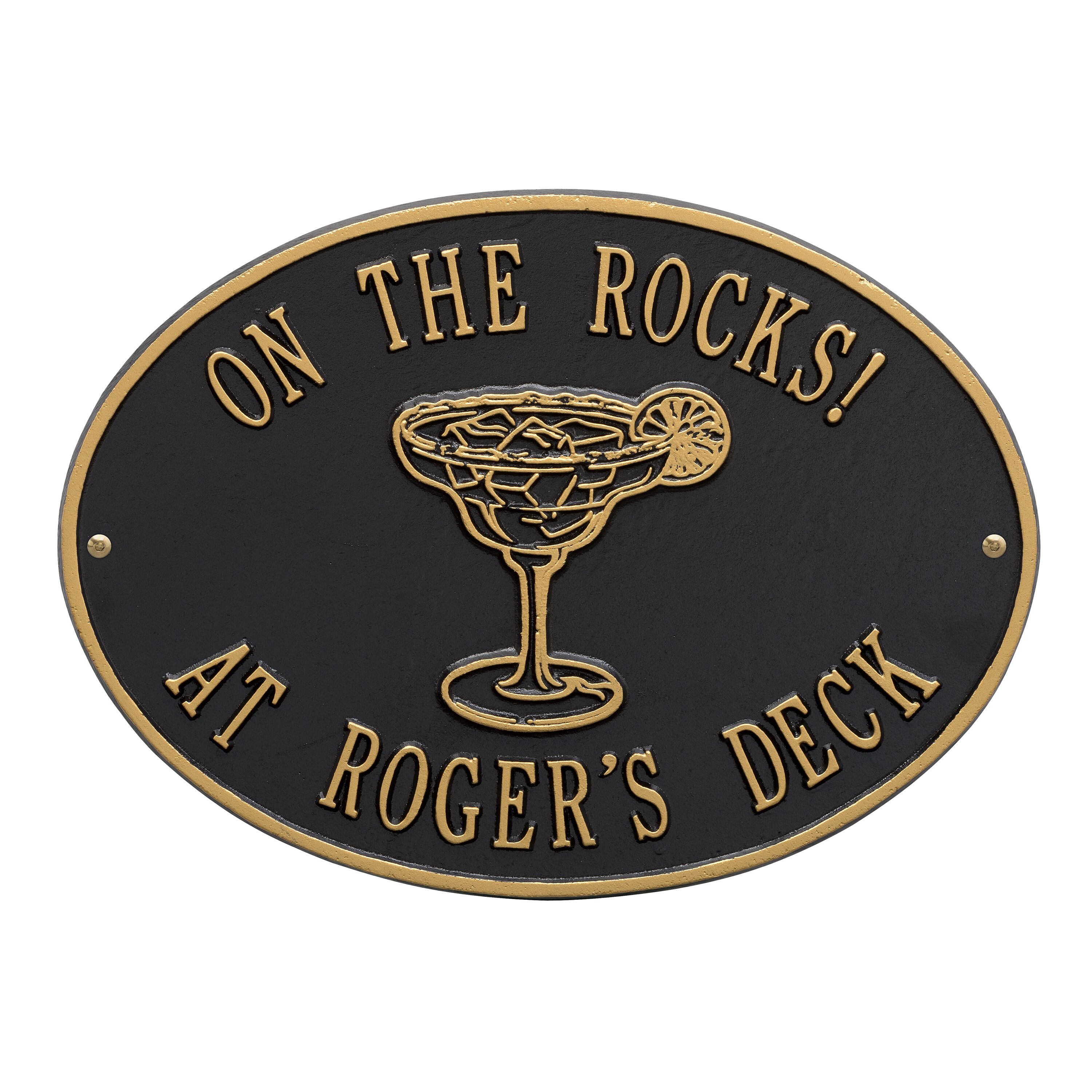 Personalized Margarita Plaque