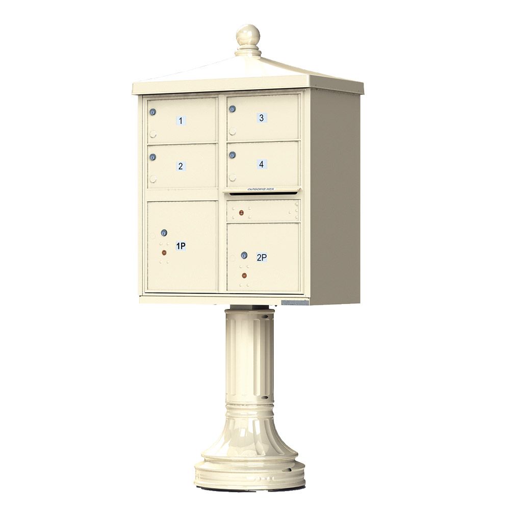 Decorative Traditional 4 Door CBU Mailboxes with Extra Large Tenant Doors