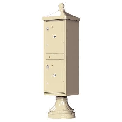 Florence CBU Cluster Mailbox – Vogue Traditional Kit, 2 Parcel Lockers