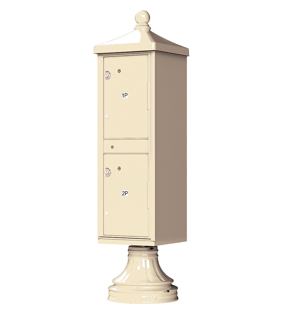 Florence CBU Cluster Mailbox – Vogue Traditional Kit, 2 Parcel Lockers