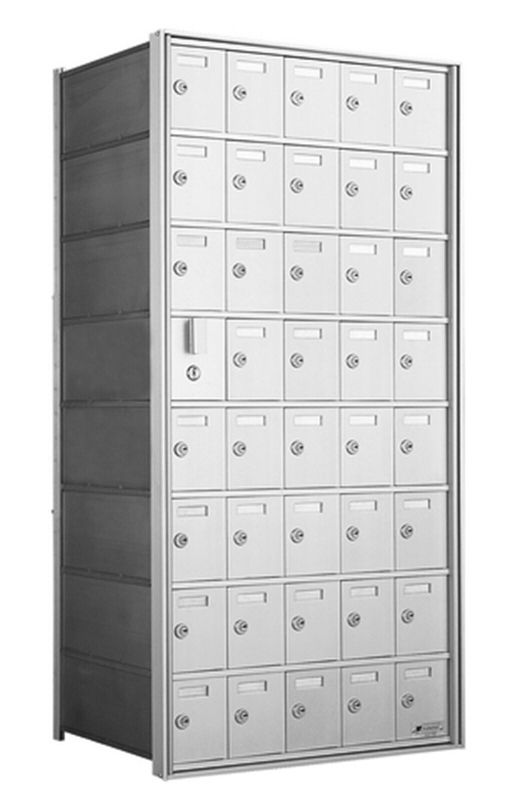 10 Doors High x 3 Doors (29 Tenants) 1600 Series Front-Load Private Distribution Cluster Mailbox in Anodized Aluminum Finish