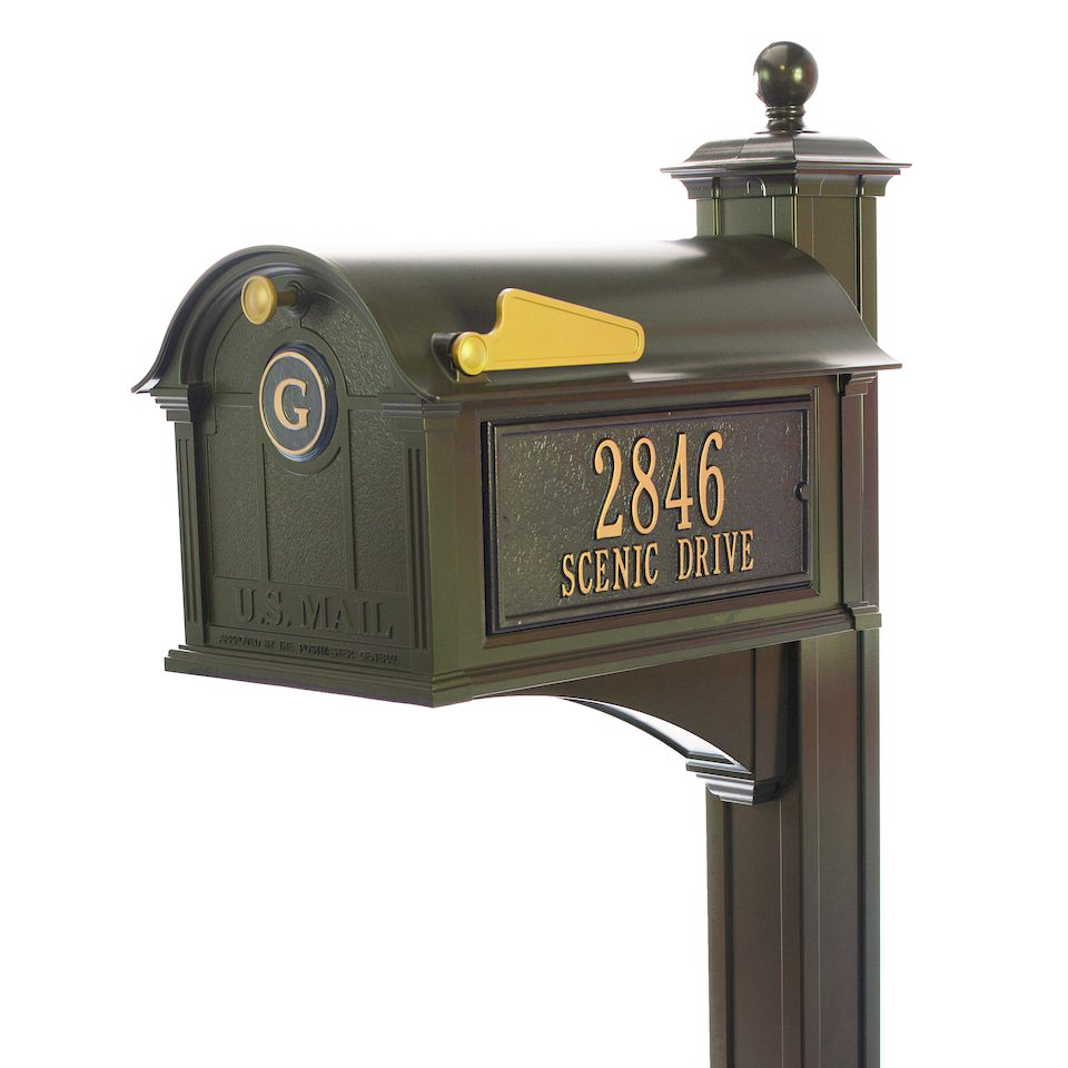 Whitehall Premium Streetside Mailbox Package
