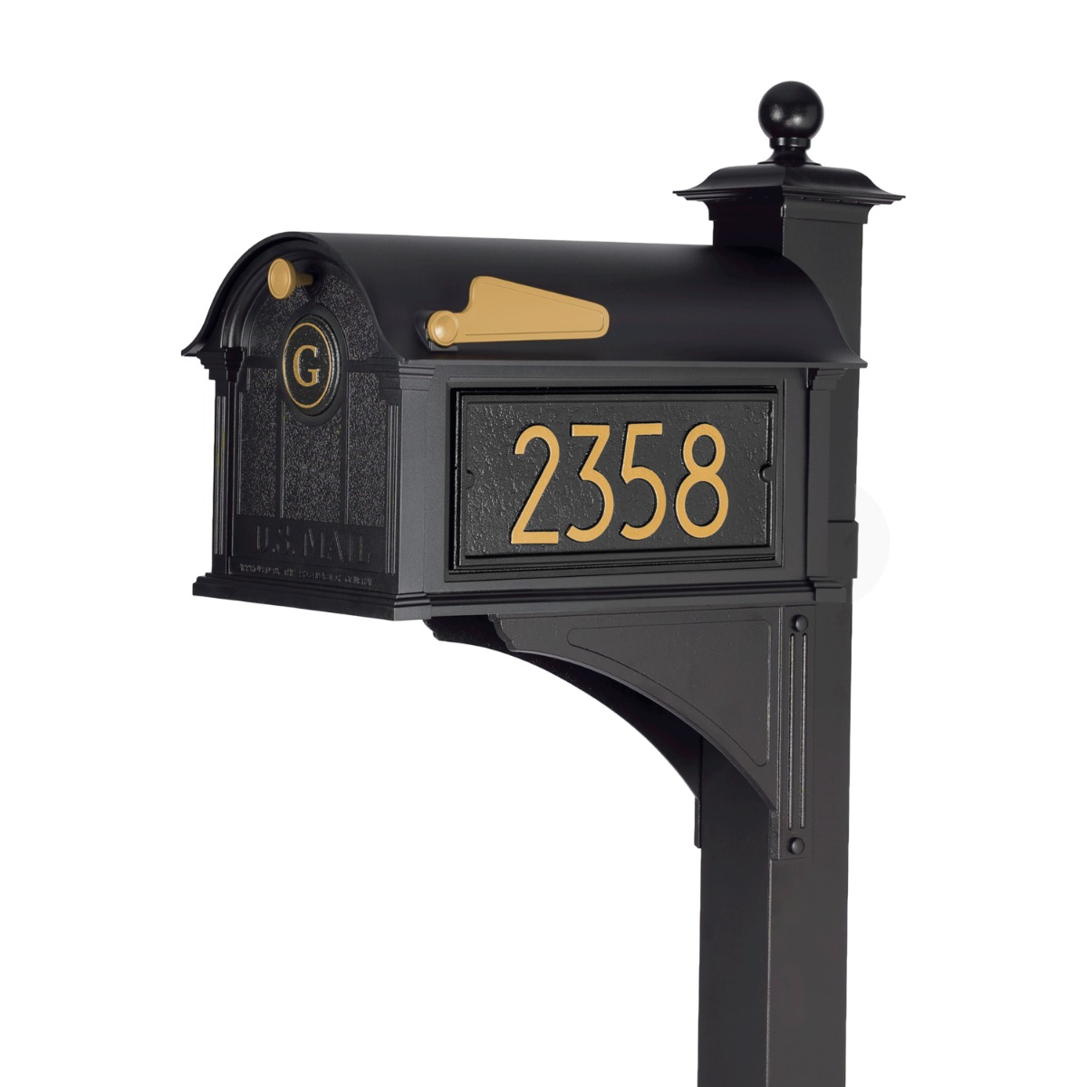 Whitehall Modern Balmoral Monogram Mailbox Package