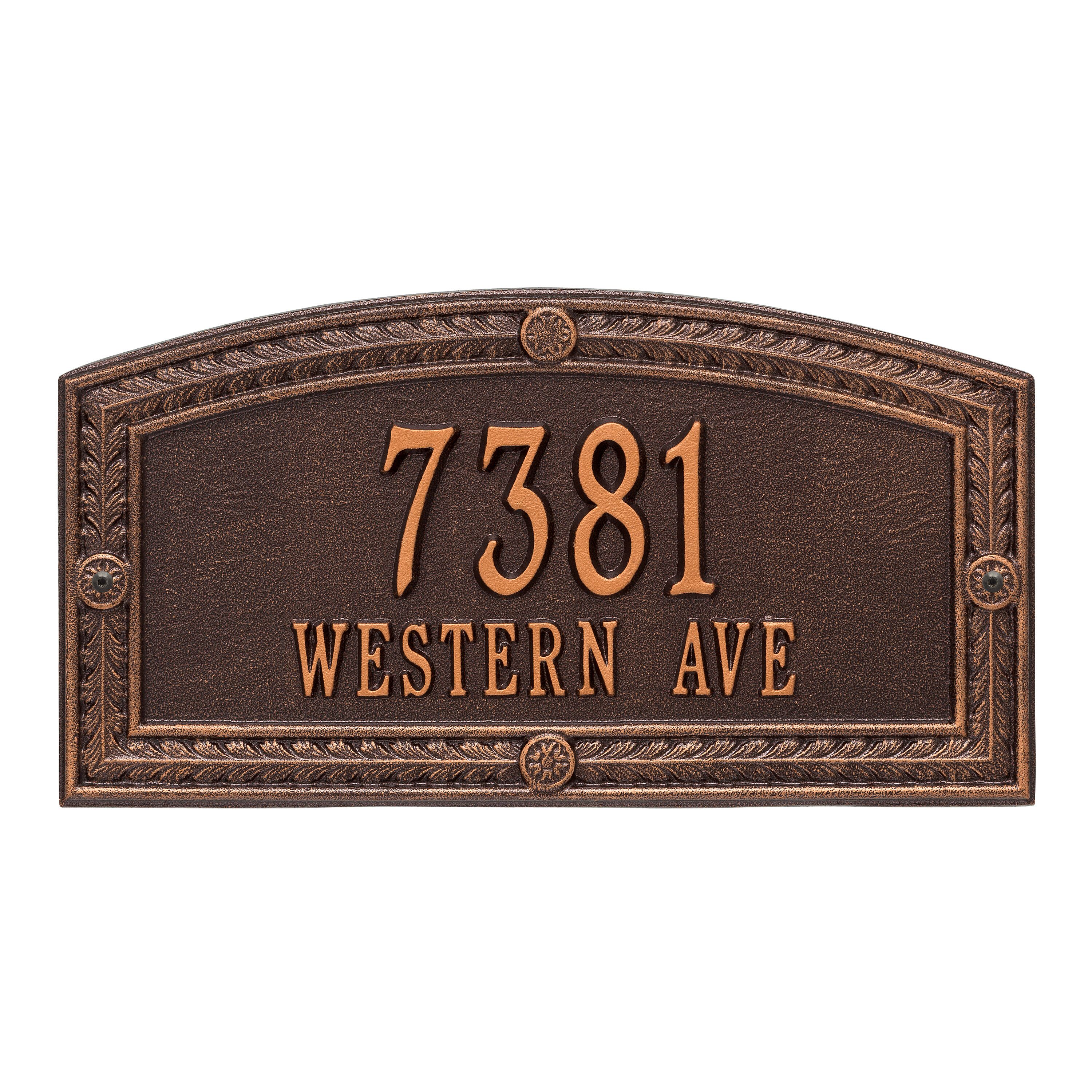 Personalized Hamilton Plaque - Standard - Wall - 2 line 