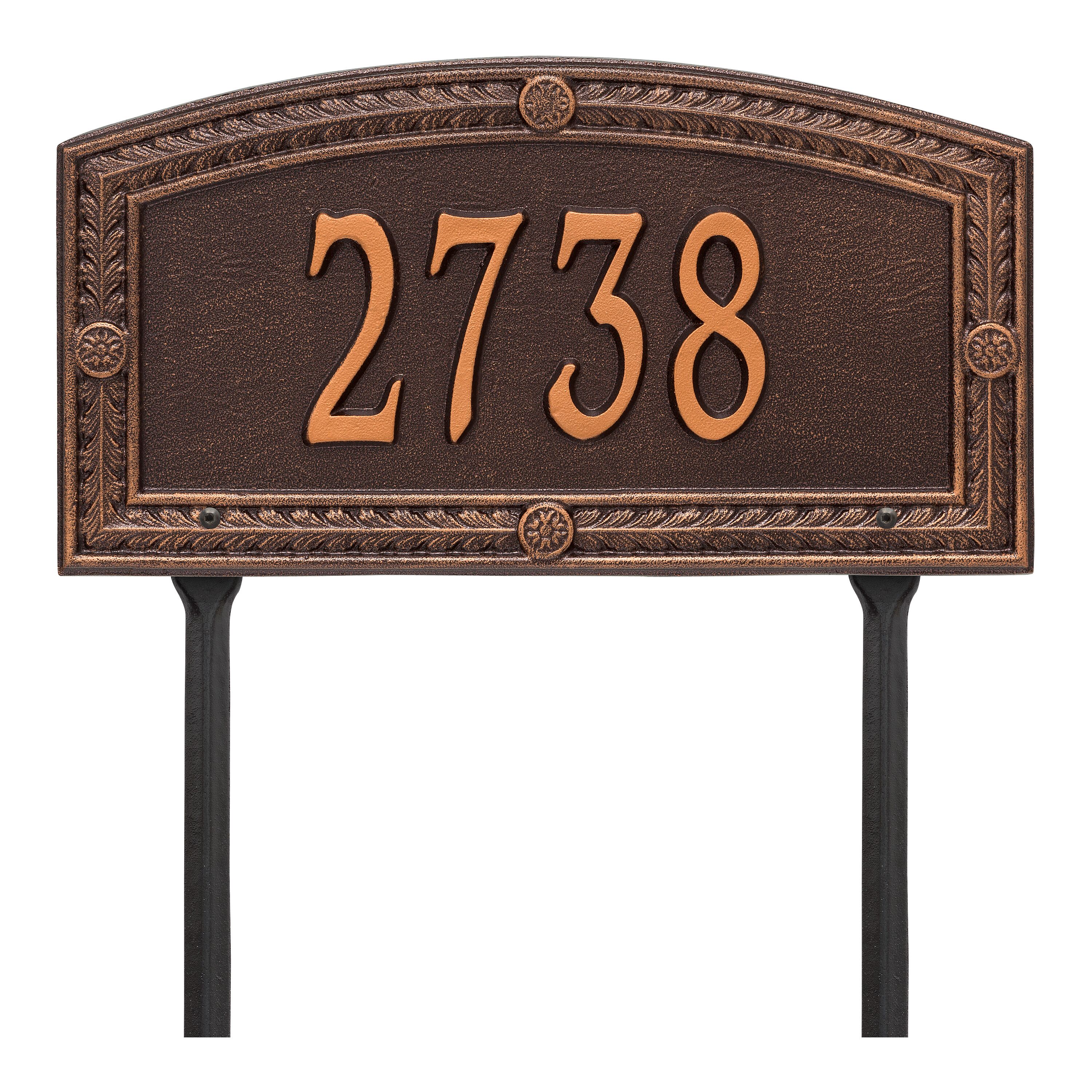 Personalized Hamilton Plaque - Standard - Lawn - 1 line 
