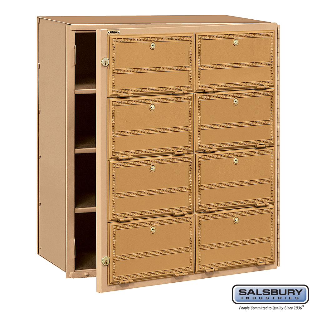 Salsbury Americana Mailbox - 8 Doors - Front Loading