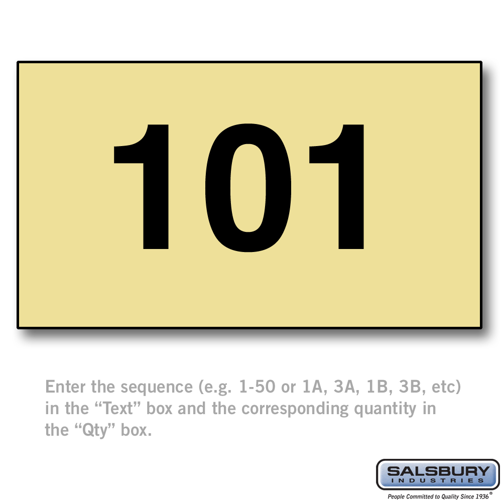 Custom Engraved Self Adhesive Placard - for Americana Mailbox Door