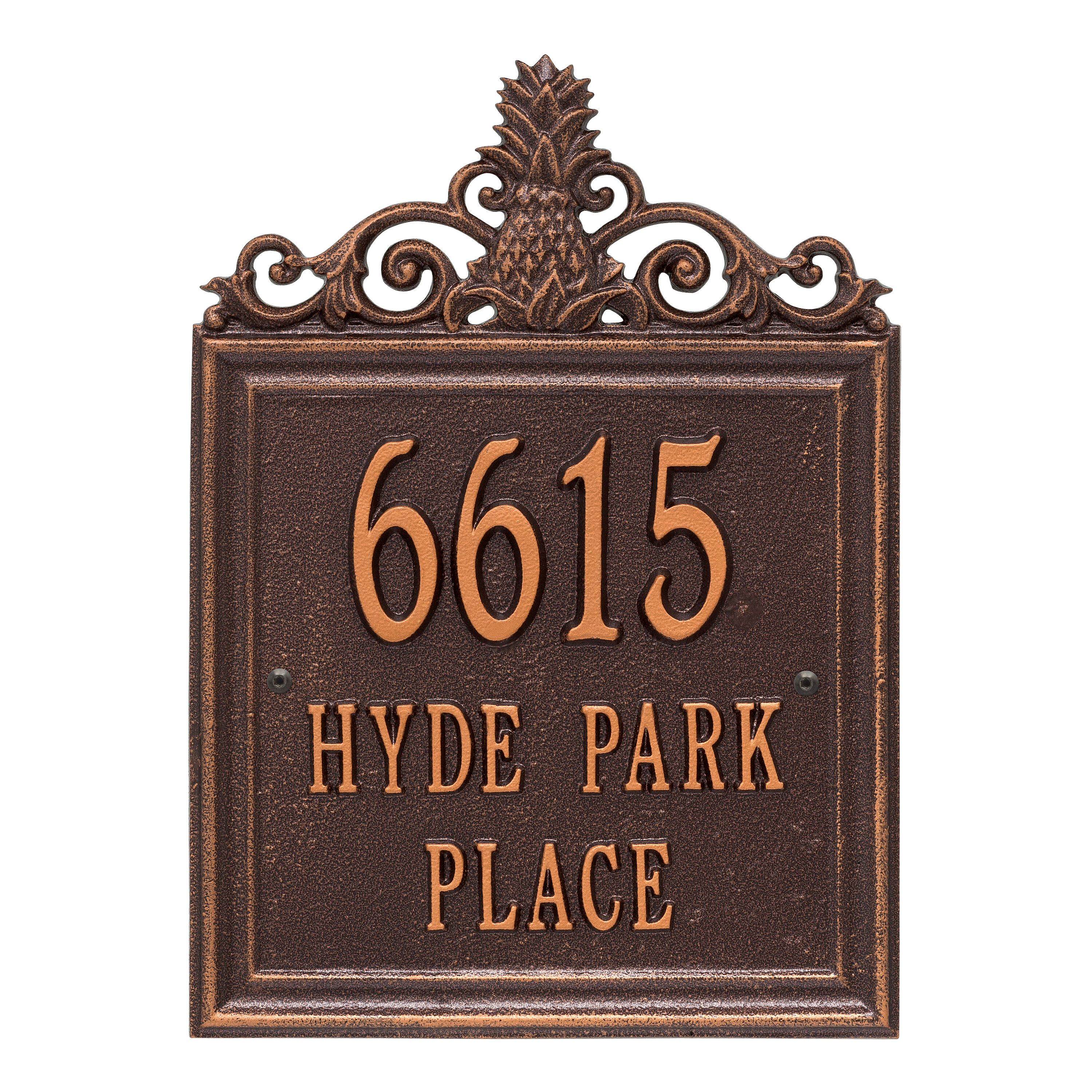 Personalized Lanai Plaque - Standard - Wall - 3 Line 