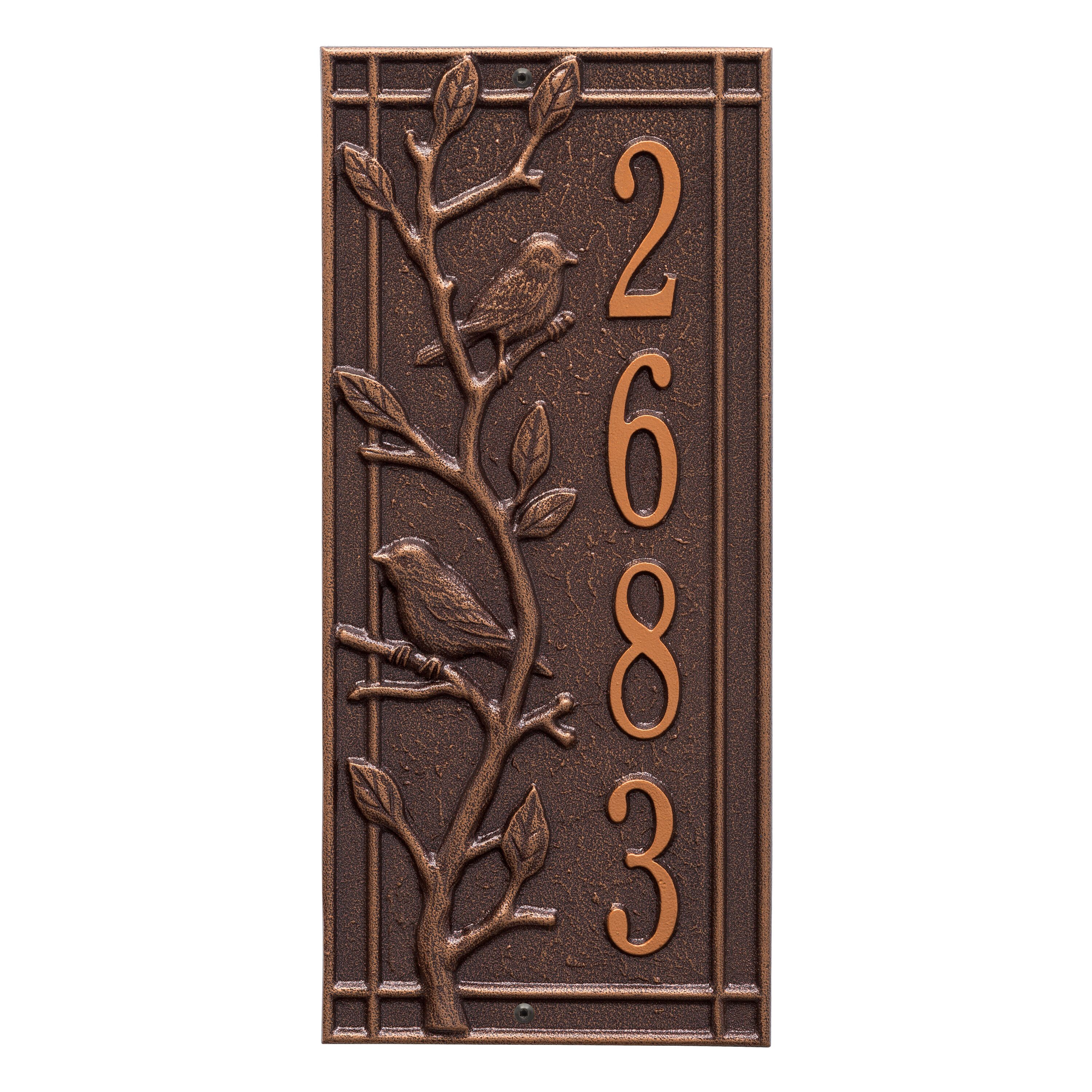 Personalized Woodridge Vertical Plaque - Standard - Wall - 1 Line 