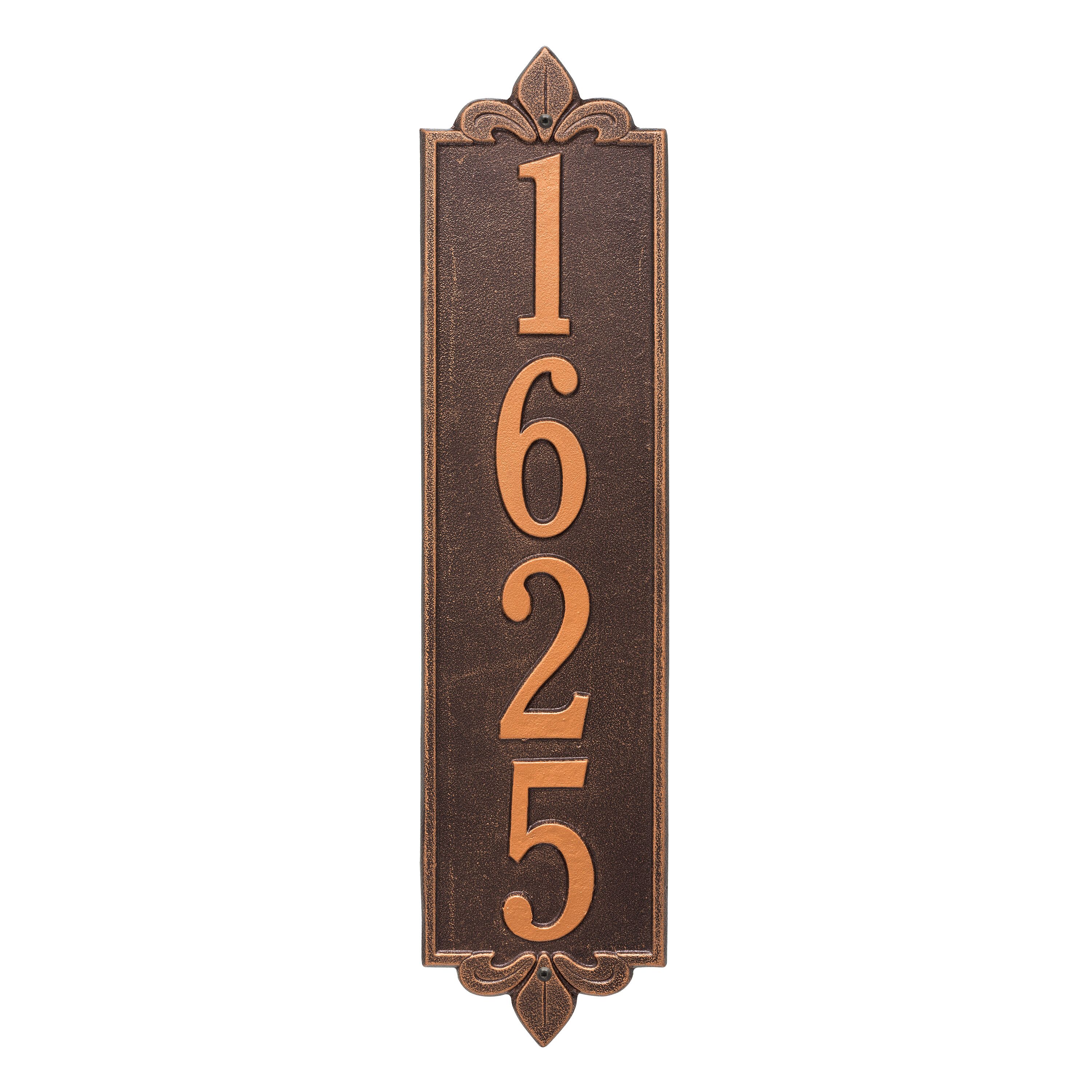 Personalized Lyon Vertical Estate Wall Plaque