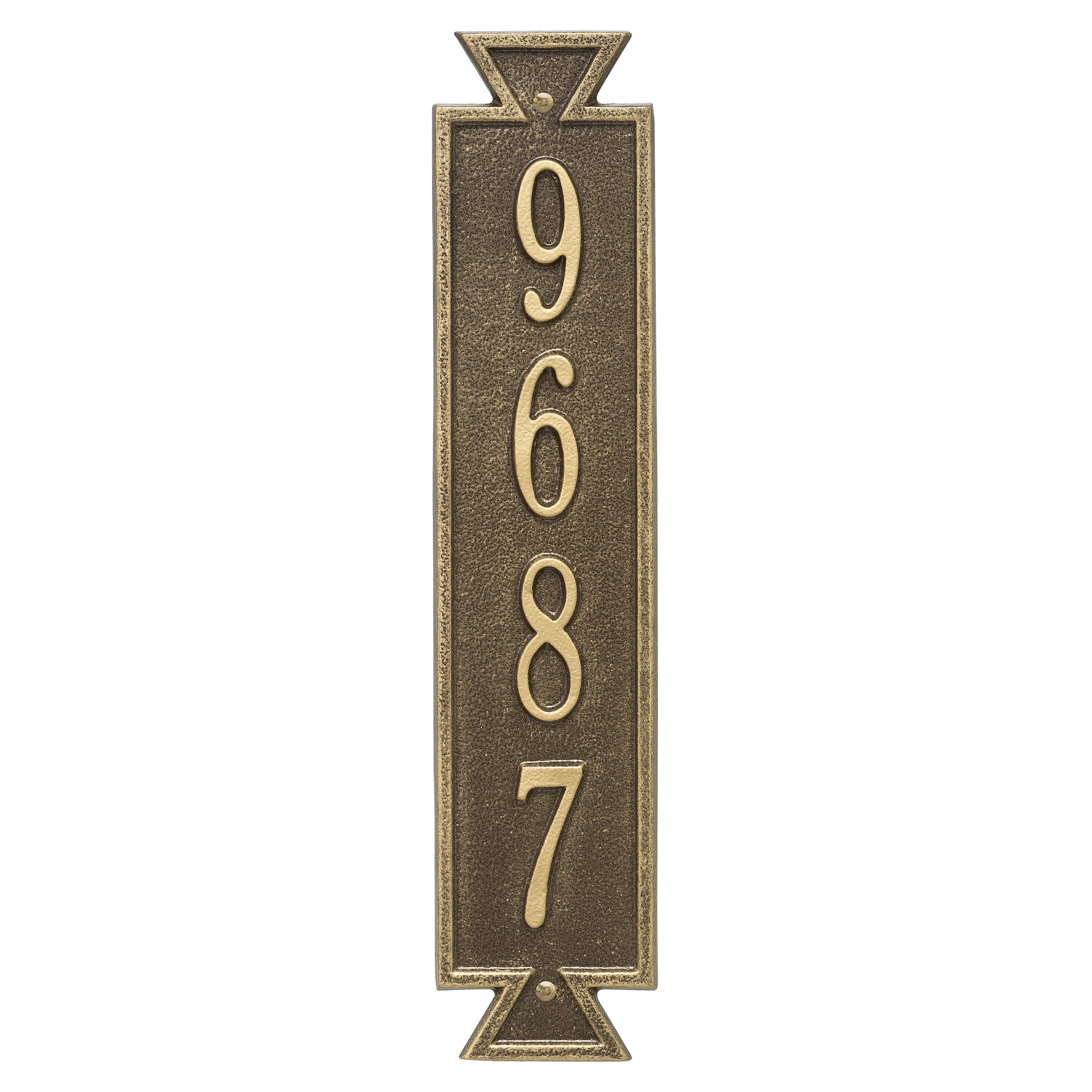 Personalized Exeter Vertical Wall Plaque
