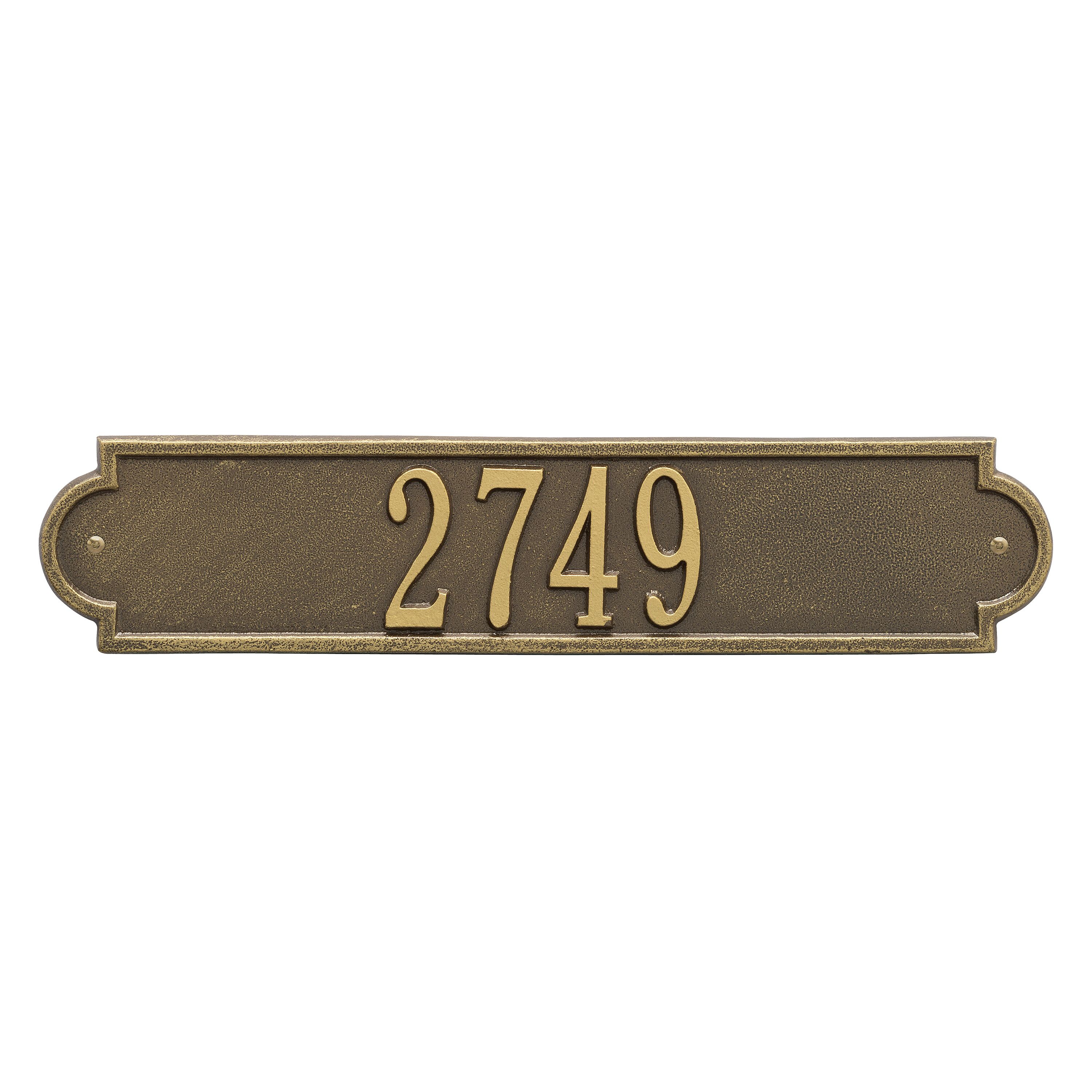 Personalized Richmond Horizontal Plaque - Standard - Wall - 1 Line 