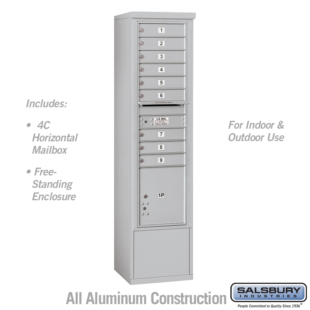 3900 Horizontal Series 20-Compartment 2-Parcel Locker Free Standing Mailbox 3900 Horizontal Series 20-Compartment 2-Parcel Locker Free Standing Mailbox