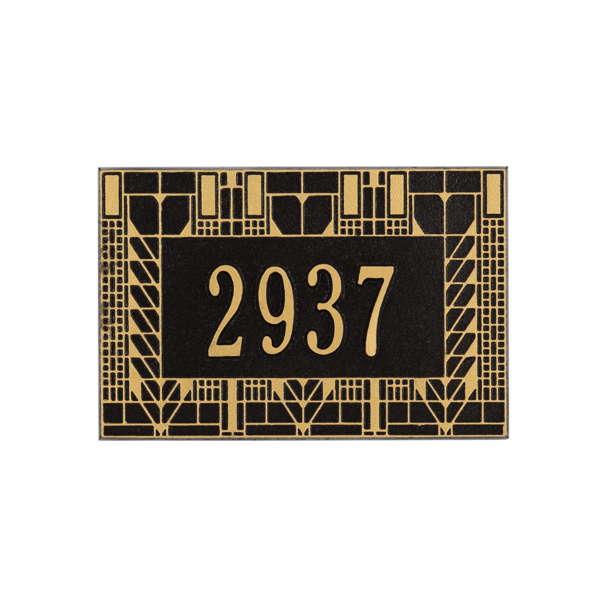 Whitehall Wall Mailbox Plaque - Frank Lloyd Wright Tree Of Life, 1-line Personalized