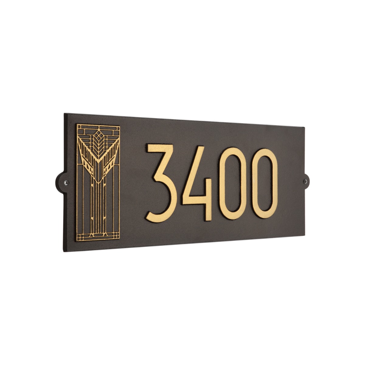 Whitehall Frank Lloyd Wright Sumac Modern Plaque, Standard 1-line