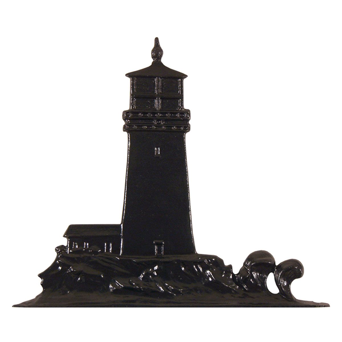 Whitehall Black Lighthouse Mailbox Ornament