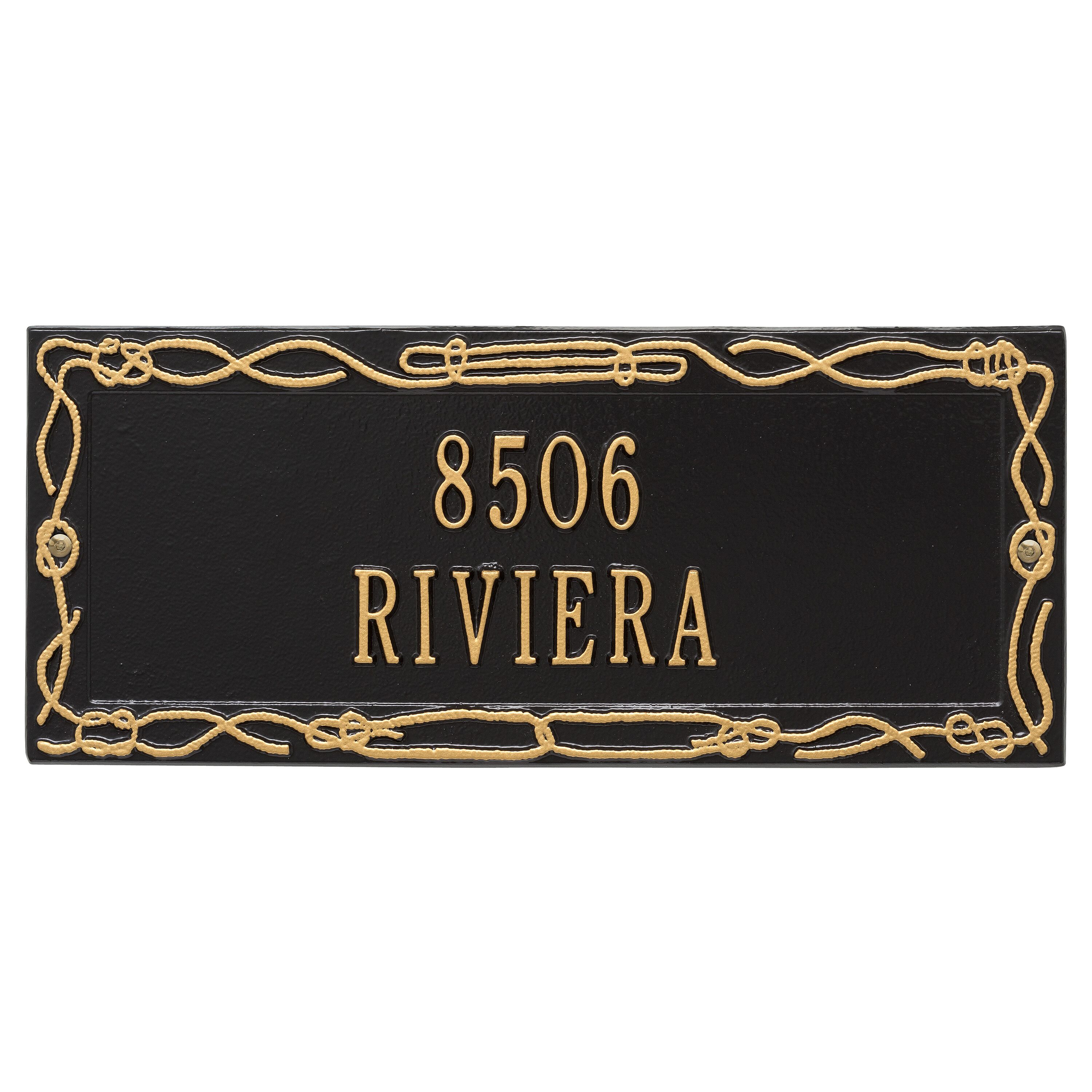 Personalized Sailor's Knot Plaque - Two Line