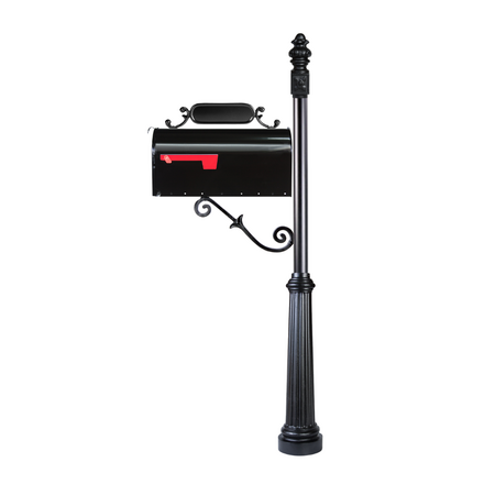 Letter Post System Custom Contemporary Mailbox Post System with Number Plate and Bracket ...
