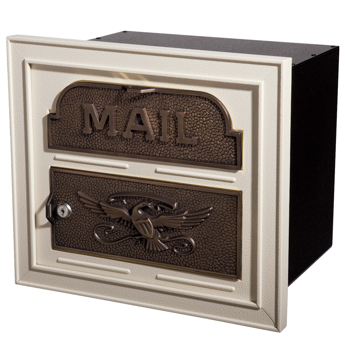 Column Insert Mailbox in Antique Bronze